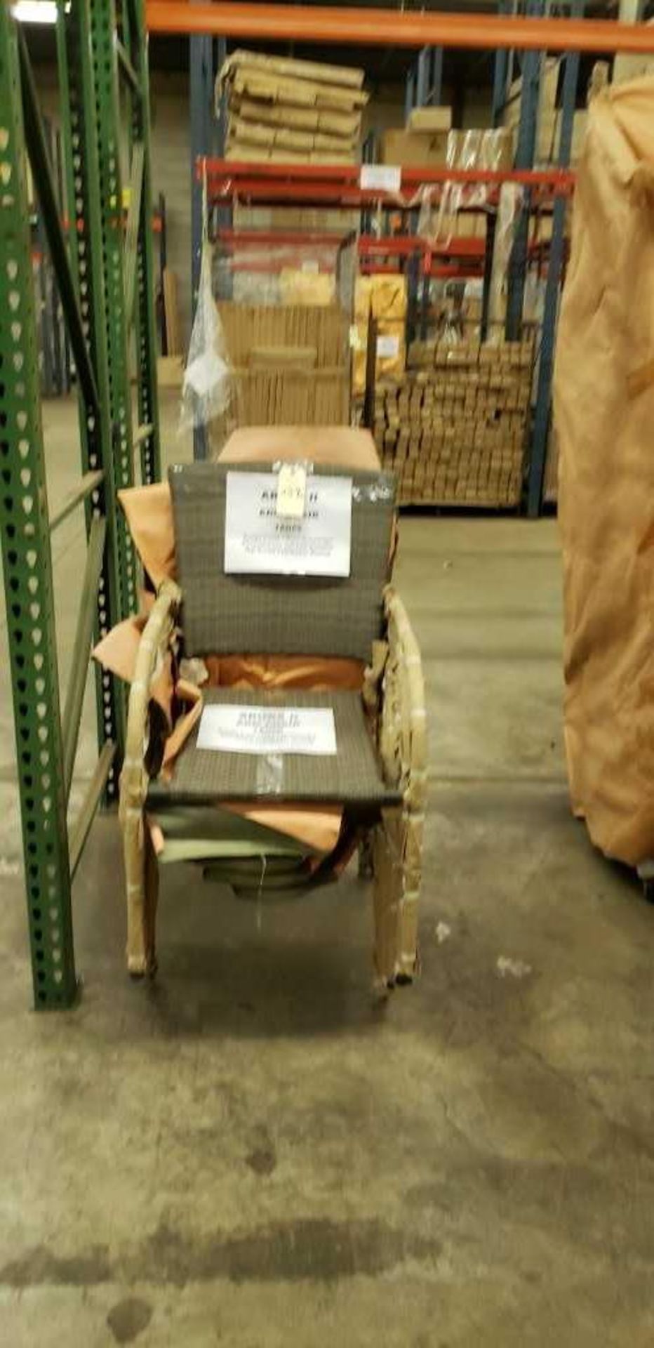 Aruba II arm chair - taupe, powder coated tubular heavyweight aluminum frame. 7 total. - Image 4 of 4