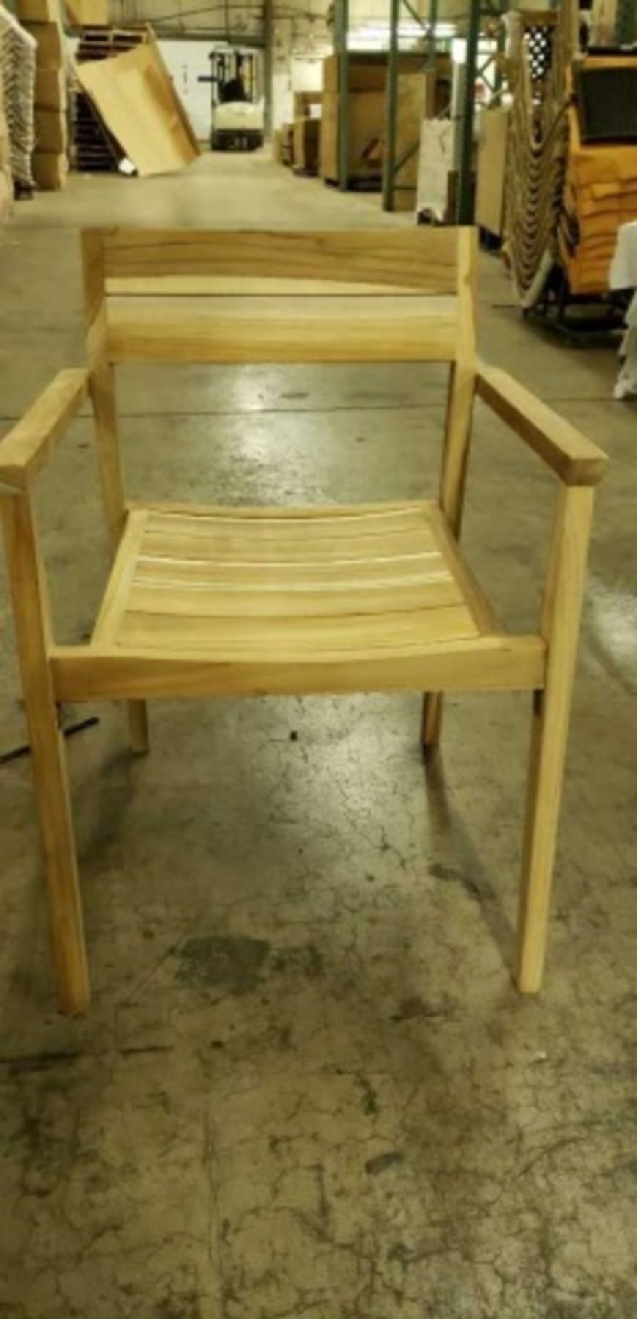 Kauai Arm Chair - Eno TT-71. Natural Teak. Dimensions: 22.5"w x 20.1"d x 30.1"h, 17.2"sh, 24.5"ah. - Image 2 of 5