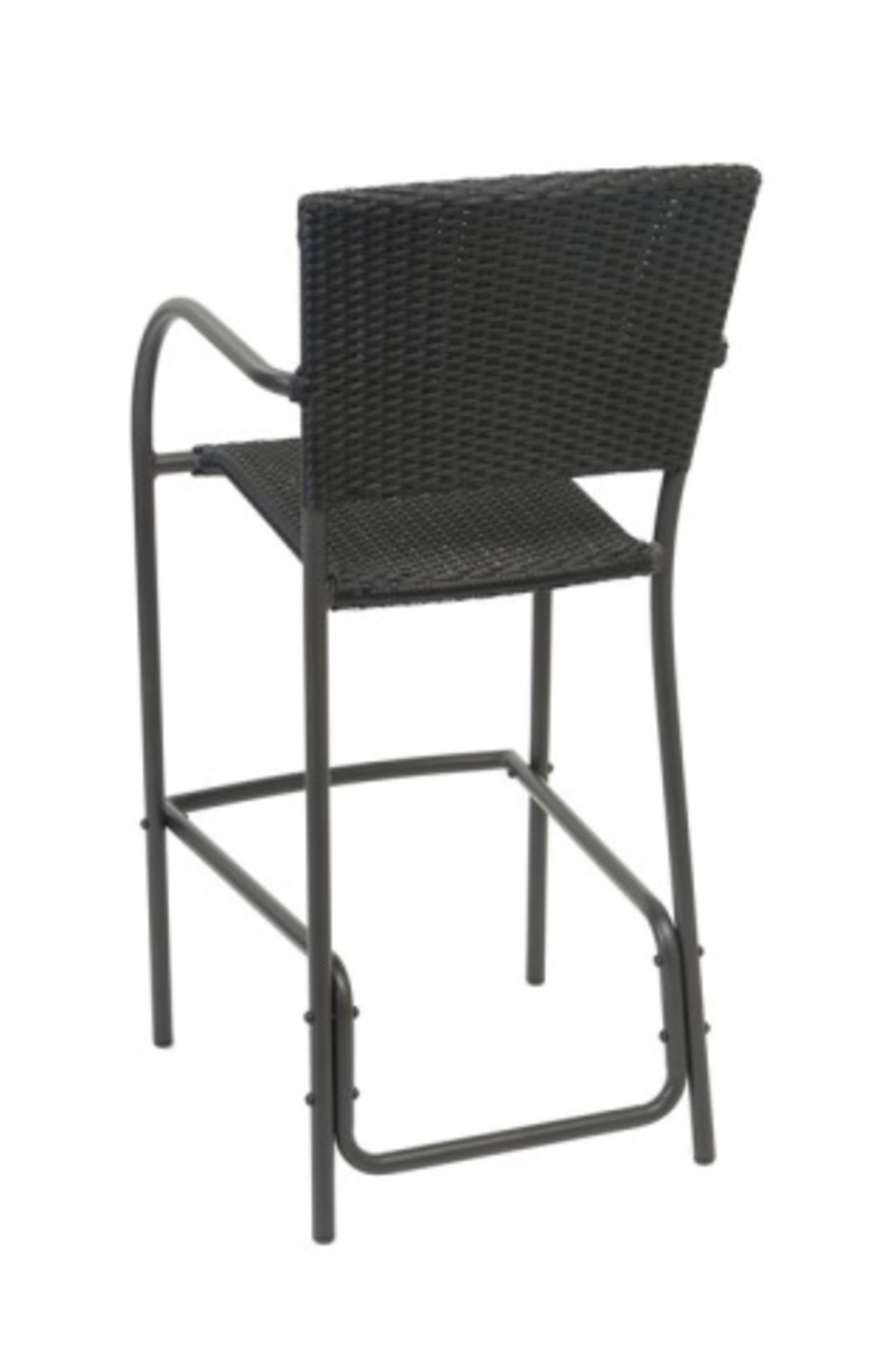 Aruba II Barstool, BS083 FW GG. Taupe, Tubular  aluminum powdercoated with polyethelene weave s&