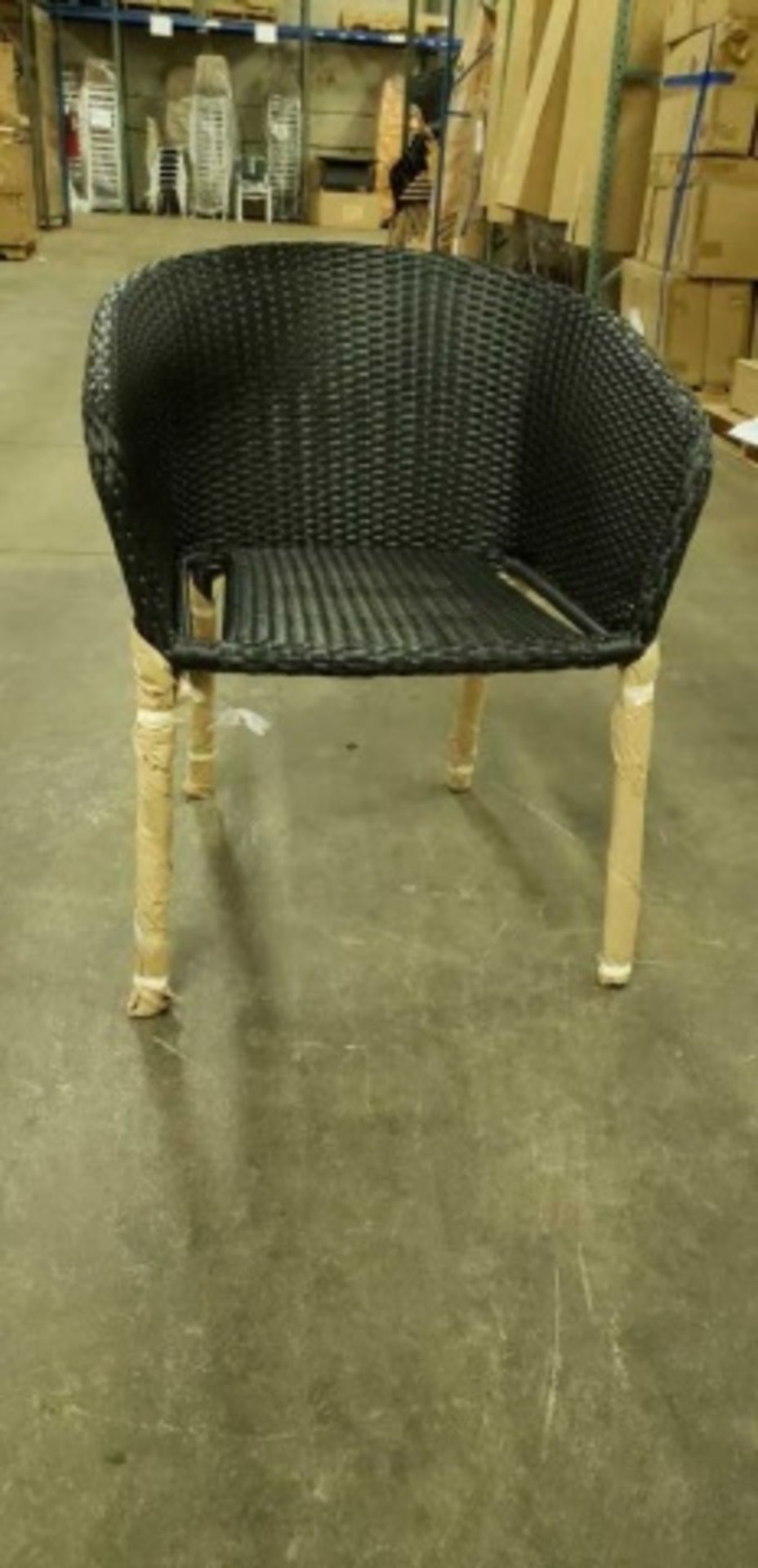 Fiji Standard Weave Chair, expresso nut brown, 1 stack, 7 total - Image 2 of 5