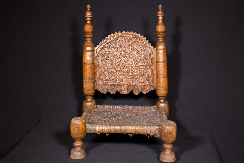 PAIR OF A SMALL CHAIRS - AFGHANISTAN - LATE 19th CENTURY - Image 5 of 10