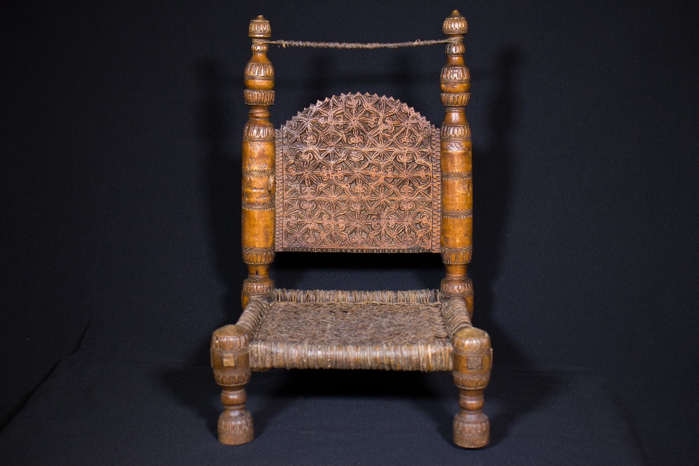 PAIR OF A SMALL CHAIRS - AFGHANISTAN - LATE 19th CENTURY - Image 8 of 10