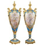 PAIR OF SEVRÈS PORCELAIN VASES