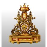 CLOCK WITH FIGURE OF A LADY IN SEVRÈS