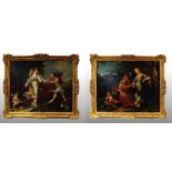 PAIR OF PAINTINGS DEPICTING ALLEGORICAL SUBJECTS