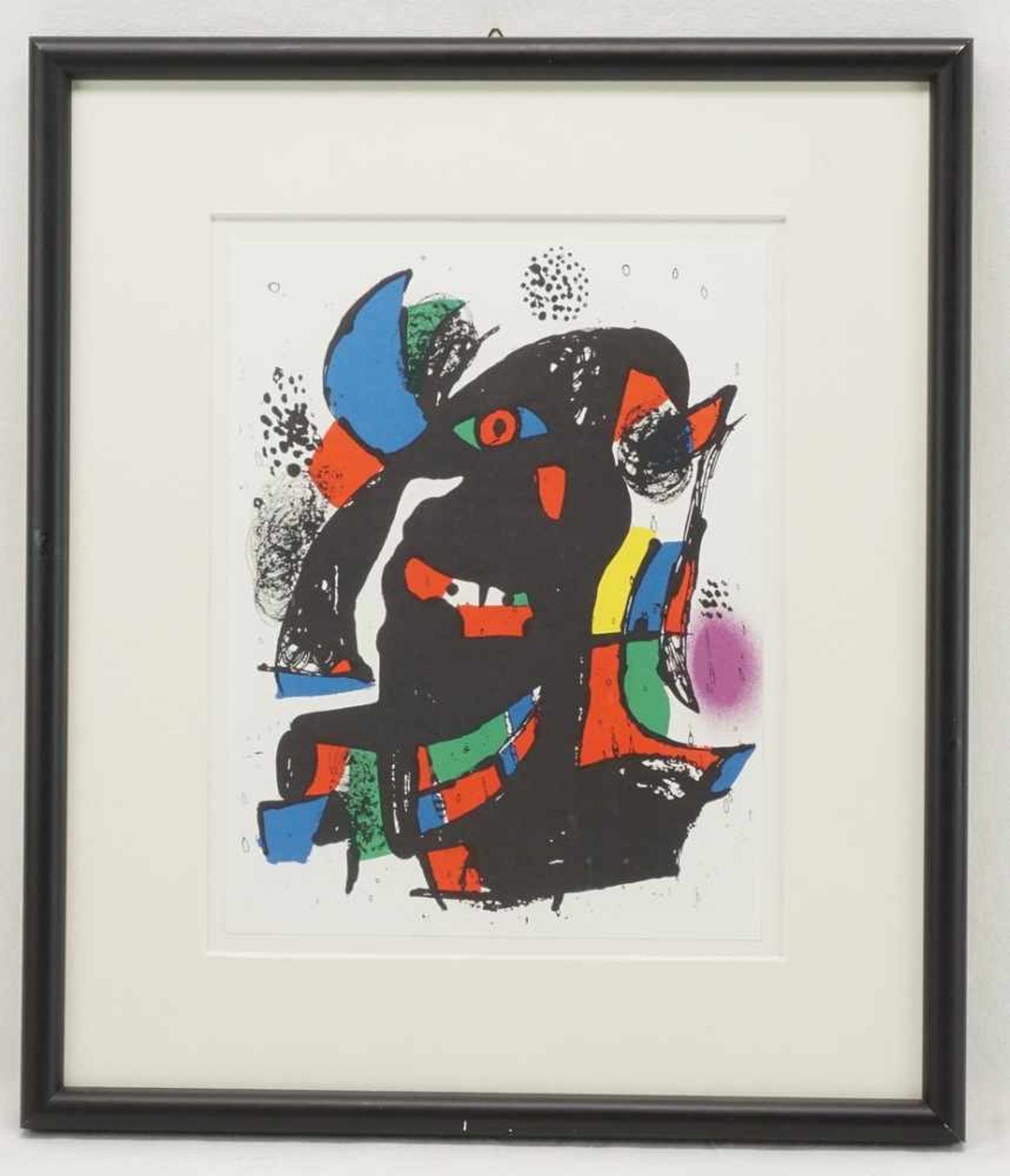 Joan Miró, "Komposition"(1893 Barcelona - 1983 Palma), Farblithografie/Papier, Mourlot-Nr. 1257, - Bild 2 aus 2