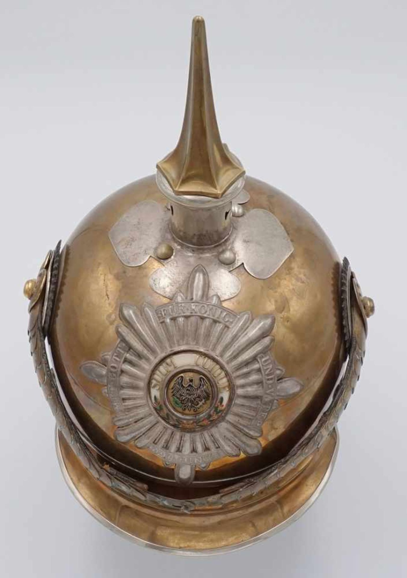 Preußischer Helm für Offiziere des Gardes du Corps / Garde-Kürassier-Regiments, um 1900Helmglocke - Bild 2 aus 7