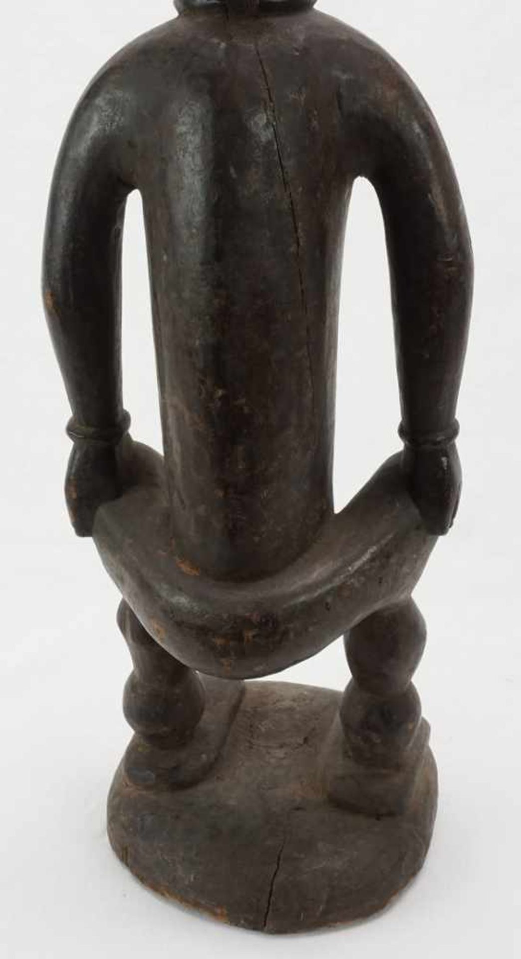 Ahnen-Figur der Mende, Sierra Leone, 20. Jh.alt patiniertes Holz, abstrakte, stehende, weibliche - Bild 6 aus 6
