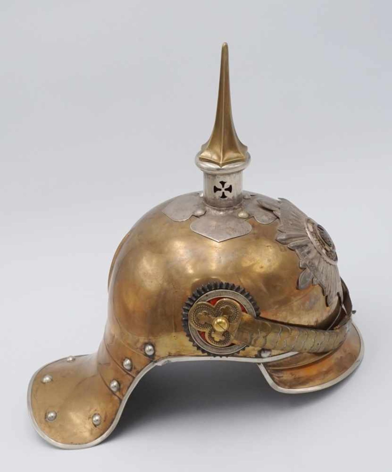 Preußischer Helm für Offiziere des Gardes du Corps / Garde-Kürassier-Regiments, um 1900Helmglocke - Bild 4 aus 7