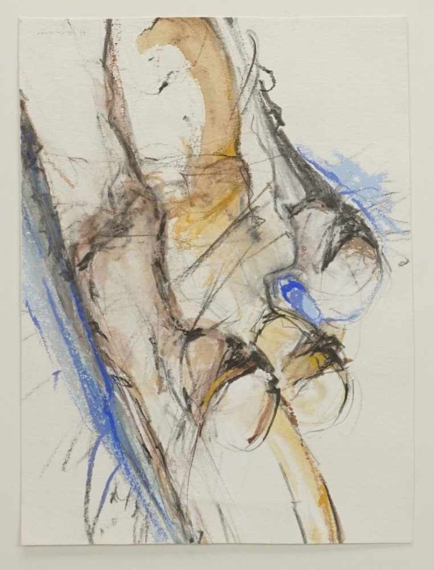 H. Stender, "Zwei abstrahierte Männer"Aquarell-Bleistift/Papier, unten rechts signiert, guter - Bild 3 aus 4