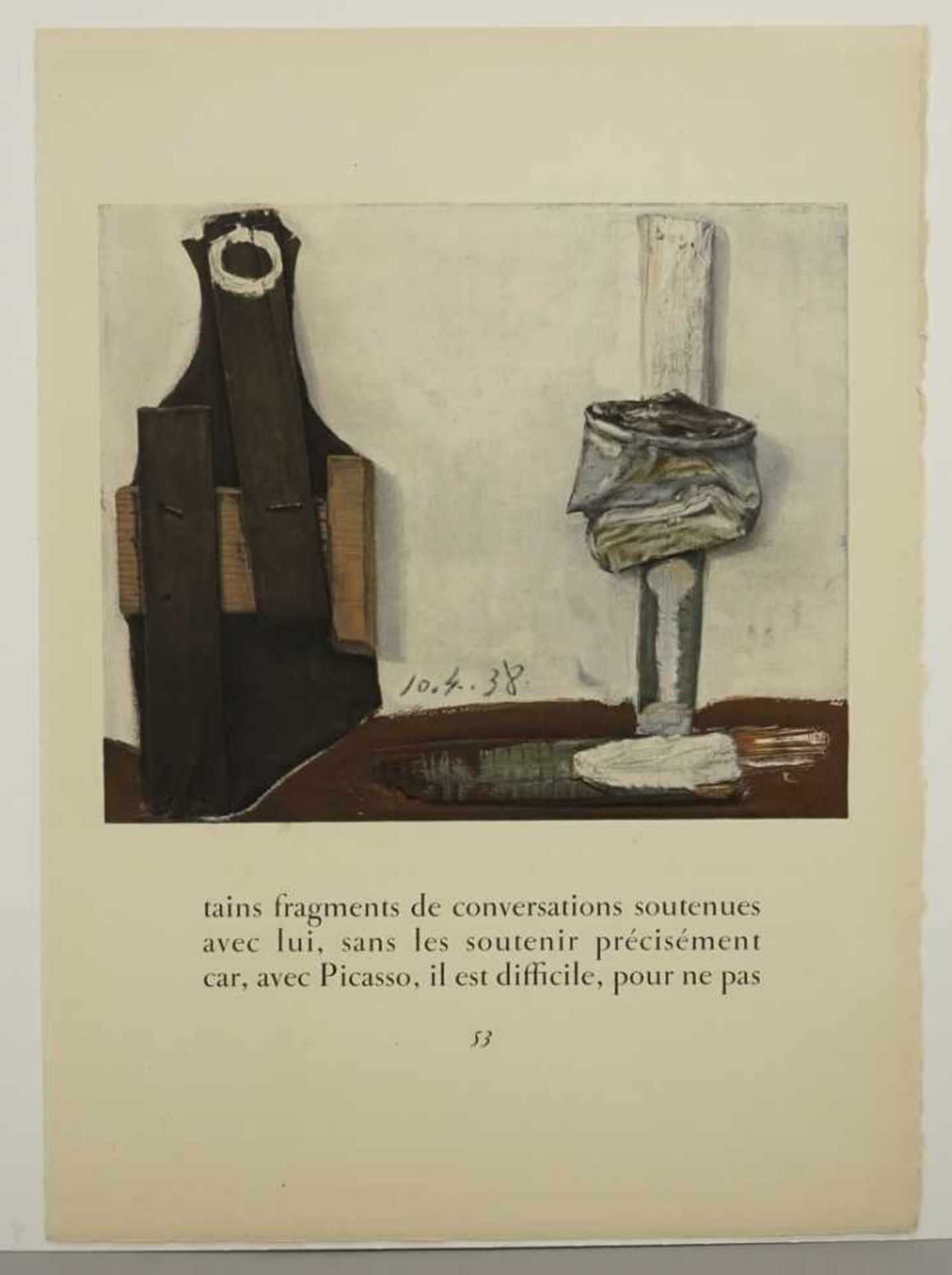 Pablo Picasso, "Komposition"Klassische Moderne (1881 Málaga - 1973 Mougins), Farblithografie/Papier, - Bild 3 aus 5