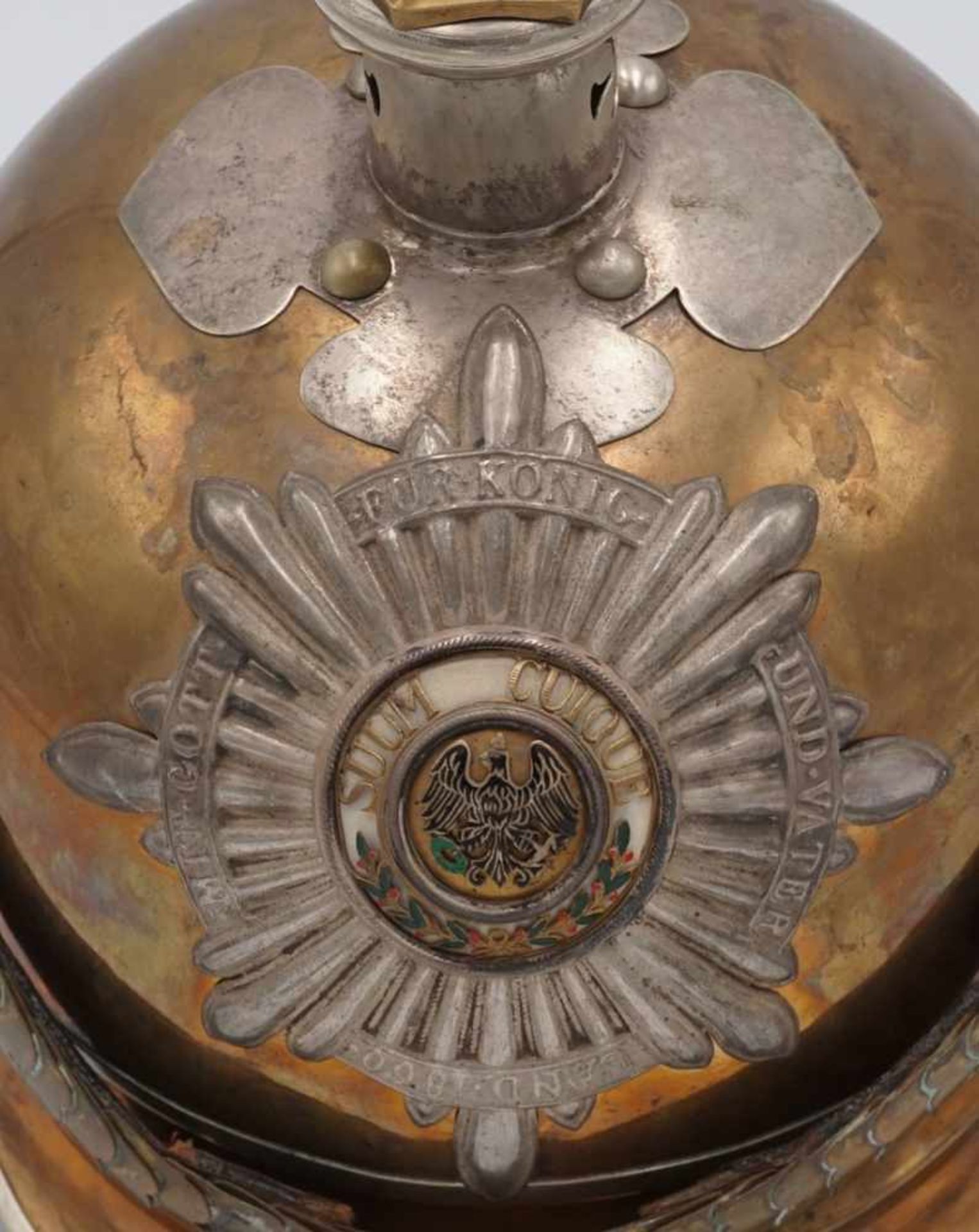 Preußischer Helm für Offiziere des Gardes du Corps / Garde-Kürassier-Regiments, um 1900Helmglocke - Image 6 of 7