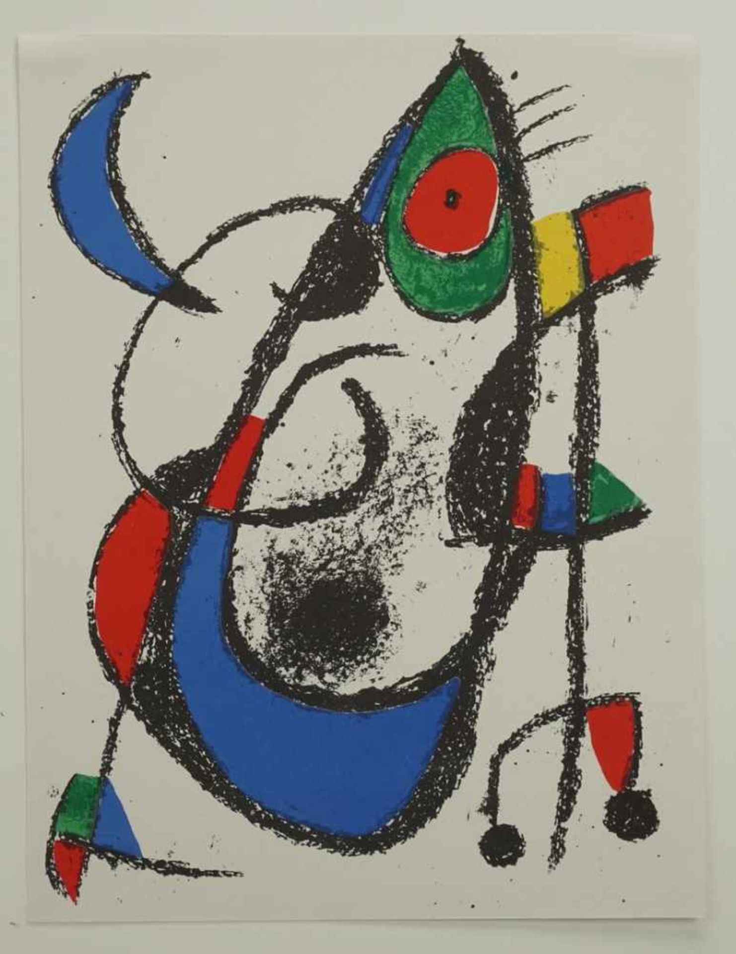 Joan Miró, "Litografia original XI"(1893 Barcelona - 1983 Palma), Farblithografie/Papier, 1975, - Bild 3 aus 4