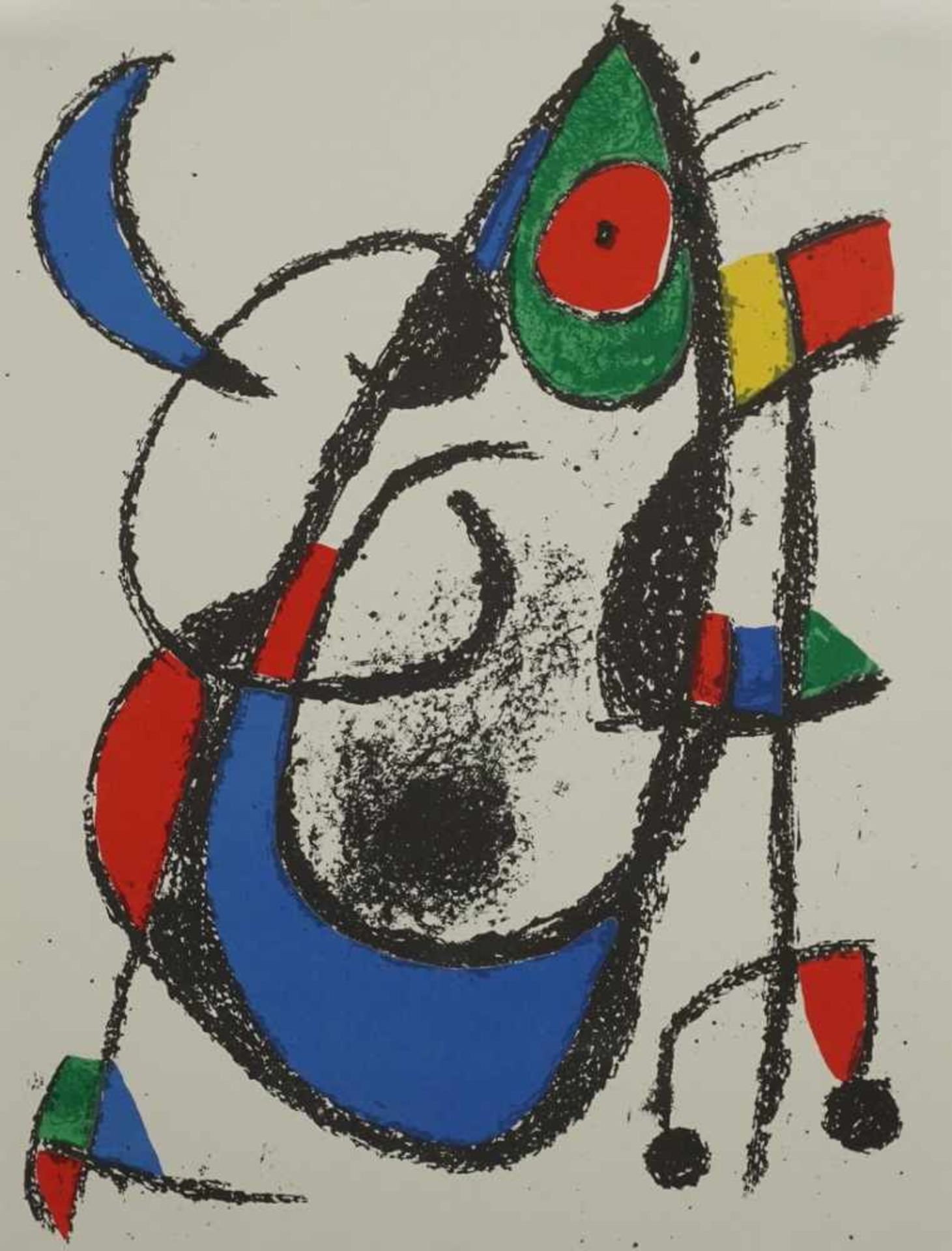 Joan Miró, "Litografia original XI"(1893 Barcelona - 1983 Palma), Farblithografie/Papier, 1975,