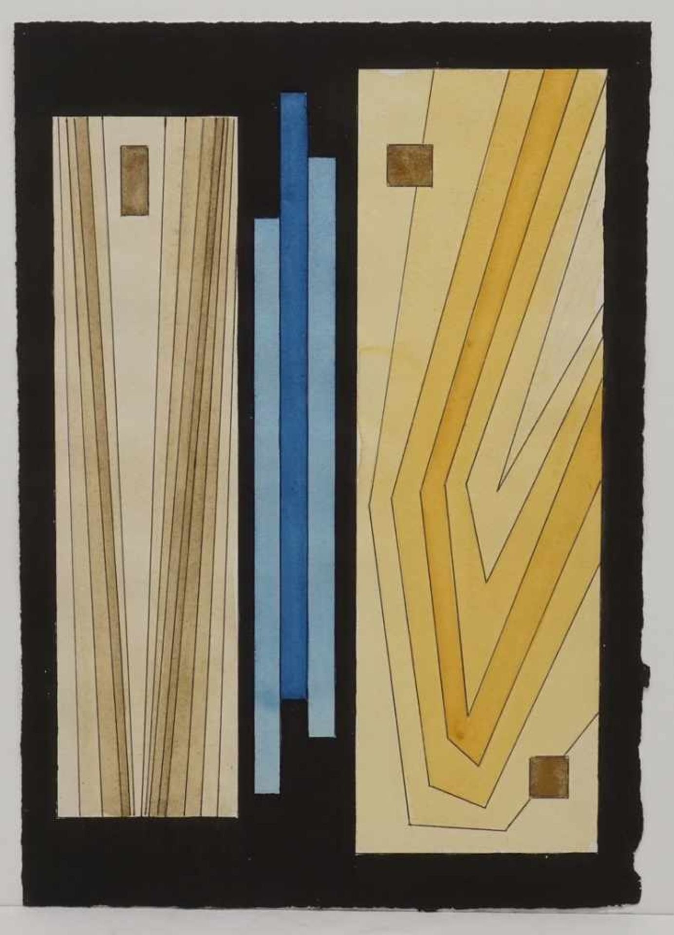 Thilo Maatsch, "Abstrakte Komposition"deutscher Grafiker, Maler und Bildhauer, er war ein Künstler - Bild 2 aus 3