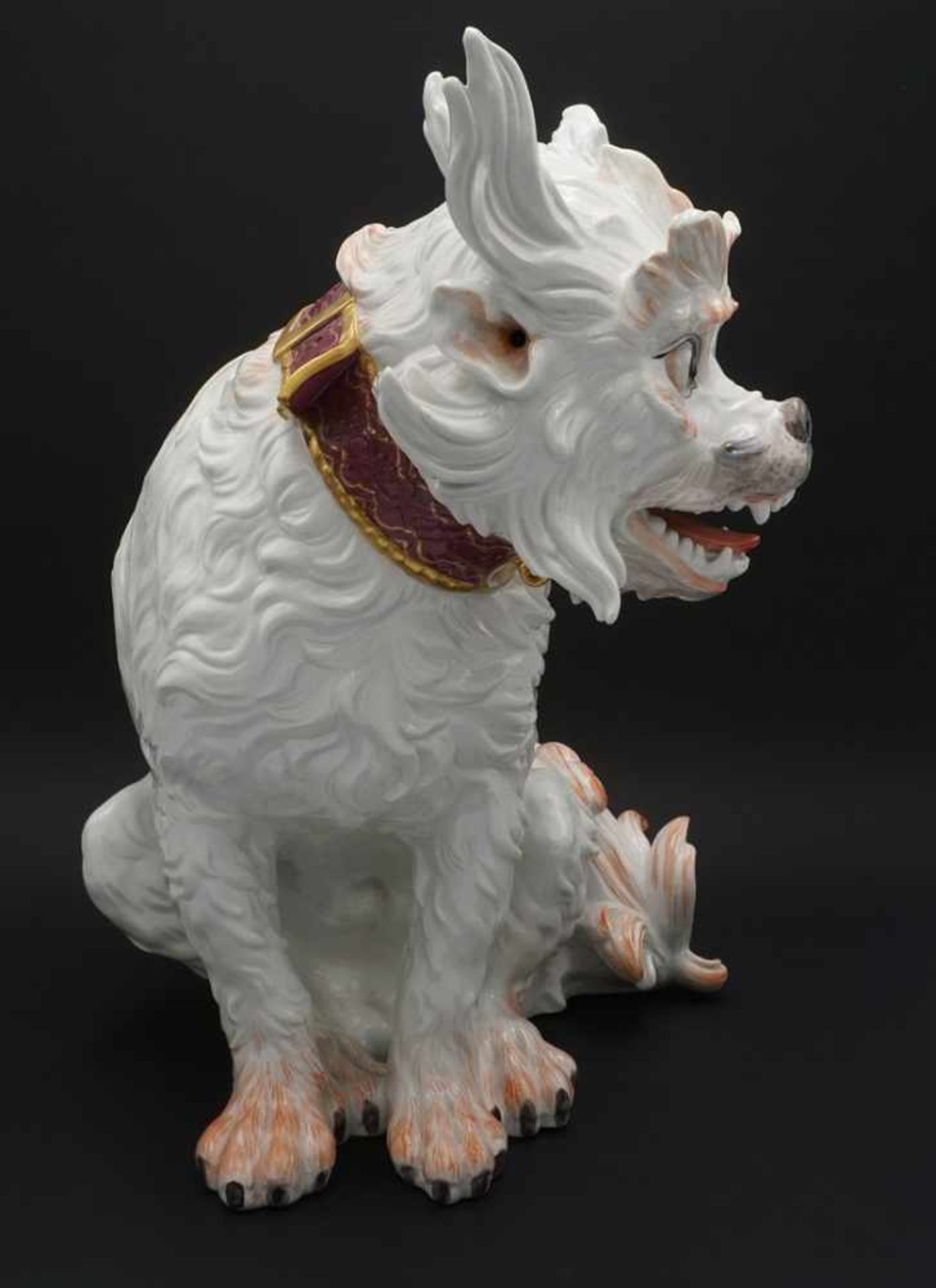 Modell Johann Joachim Kaendler, Meissen Bologneser Hund, Entwurf um 1734Porzellanmodelleur (1706 - Bild 2 aus 8