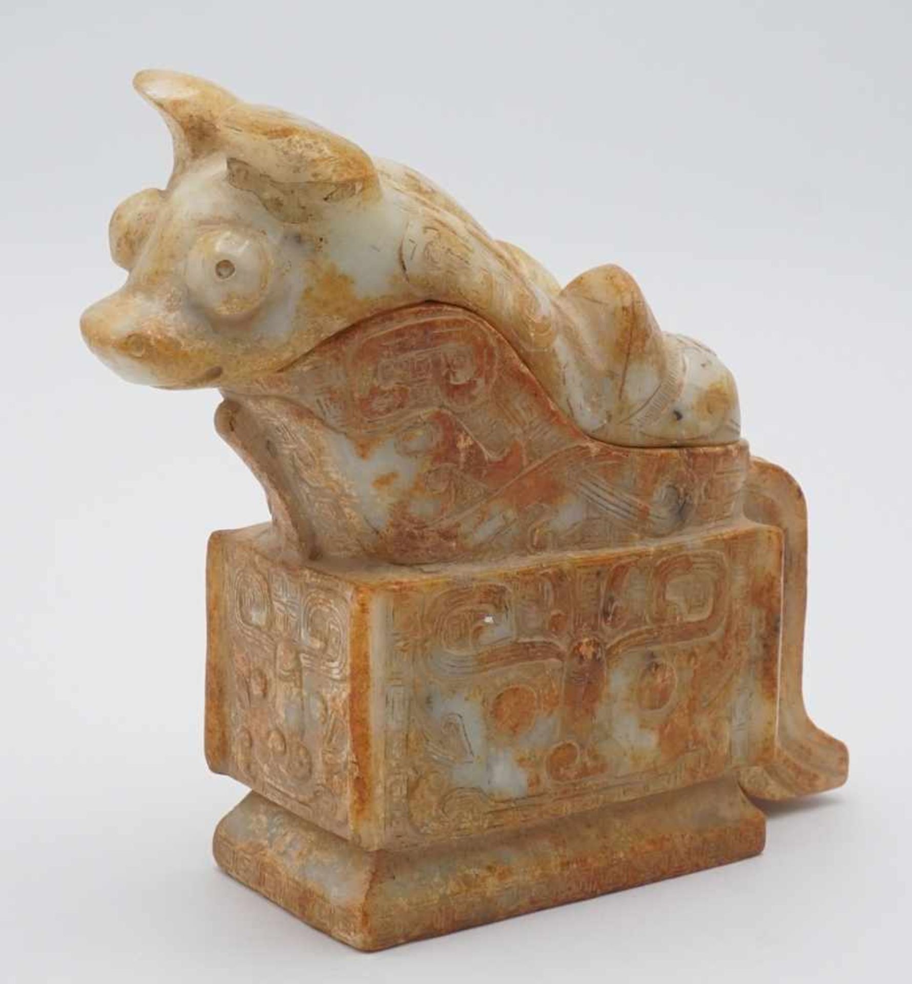 Deckelgefäß / Kultgefäß des Guang-Typ, China, 20. Jh.im Stil der Zhou- / Shang-Dynastien, den damals