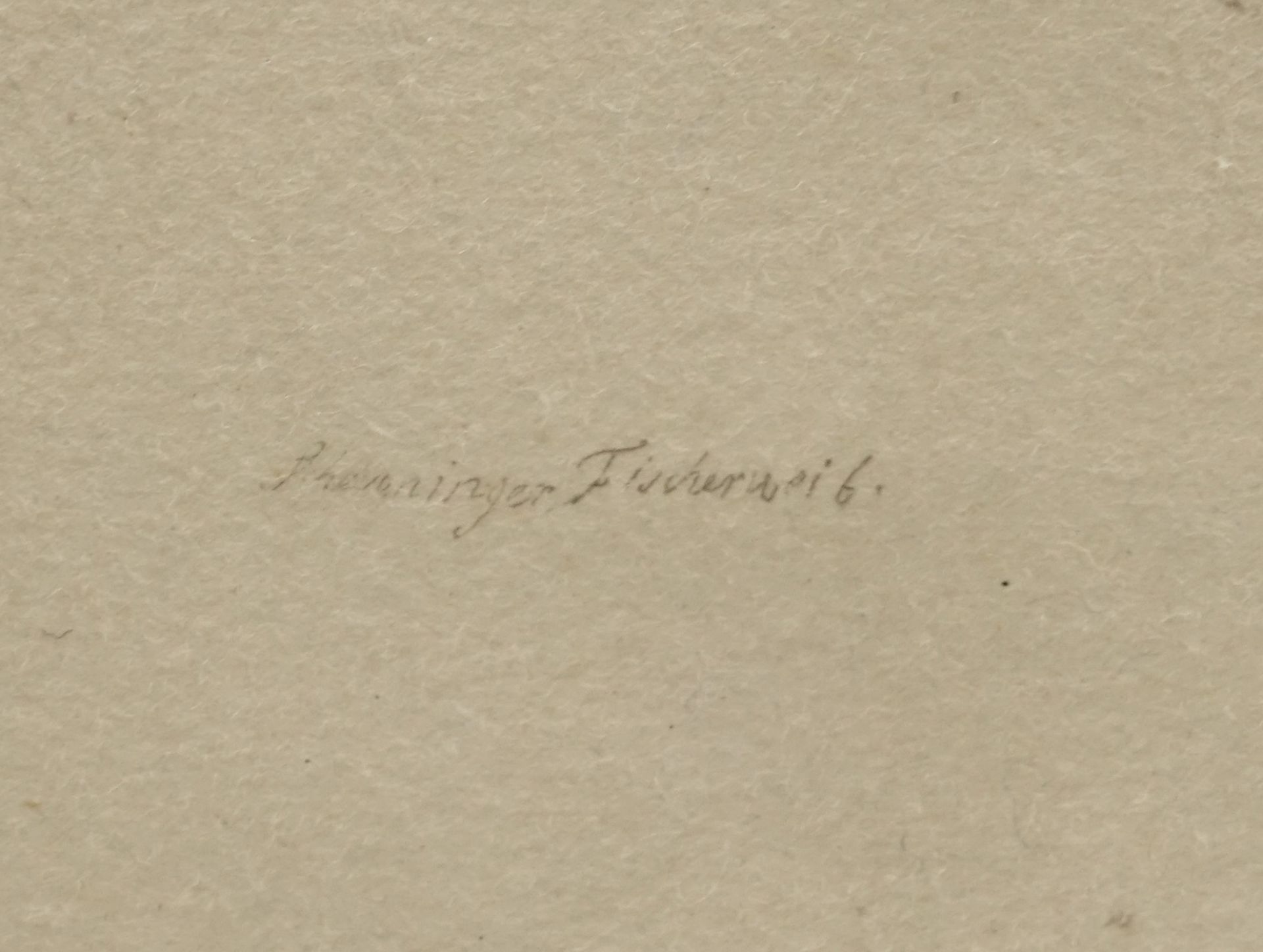 Andreas Achenbach, "Schweizer Fischerweib"Radierung/Papier, oben in der Platte monogrammiert und - Bild 3 aus 4