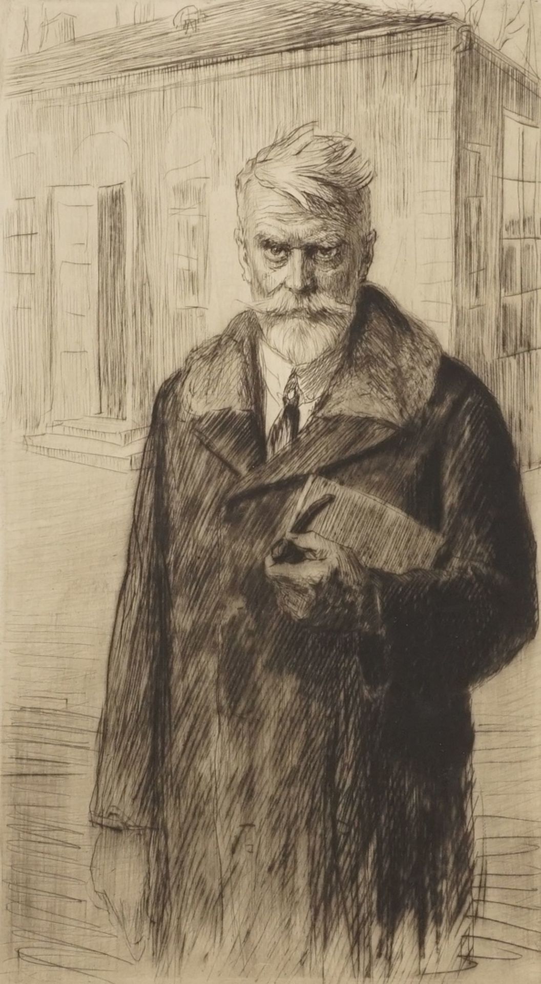 Ludwig Michalek, "Selbstportrait"(1859 - 1942 Österreich), Radierung/Papier, unten rechts im Blatt