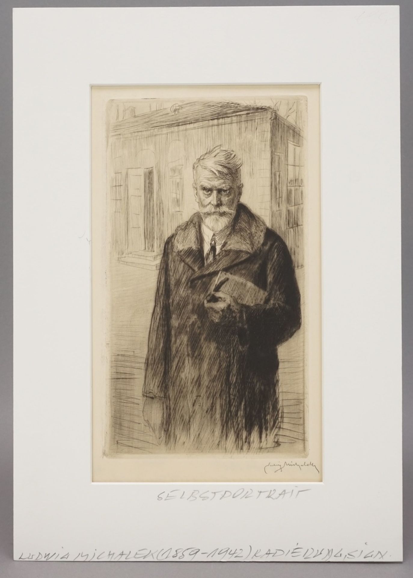 Ludwig Michalek, "Selbstportrait"(1859 - 1942 Österreich), Radierung/Papier, unten rechts im Blatt - Image 2 of 4