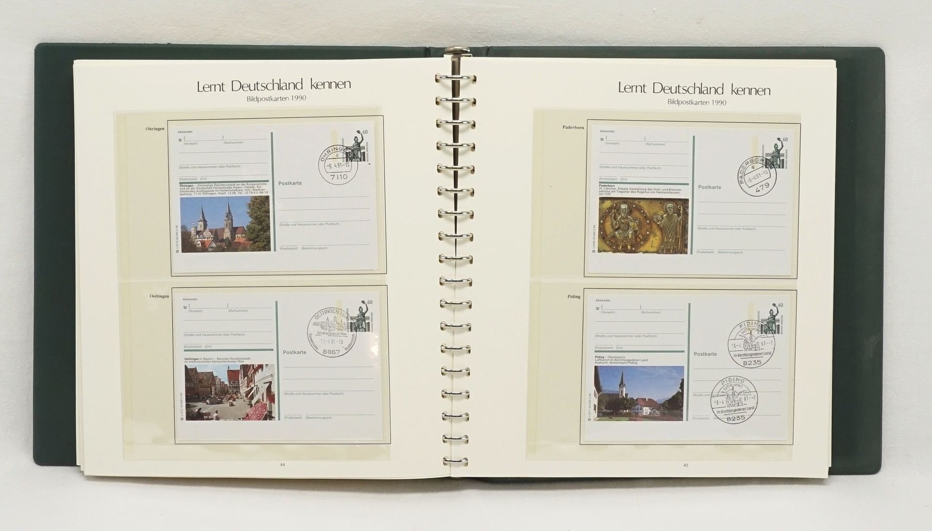 Postkartenalbum "Lernt Deutschland kennen "Sieger Verlag, 1990, 132 Bildpostkarten, sehr guter - Bild 2 aus 4