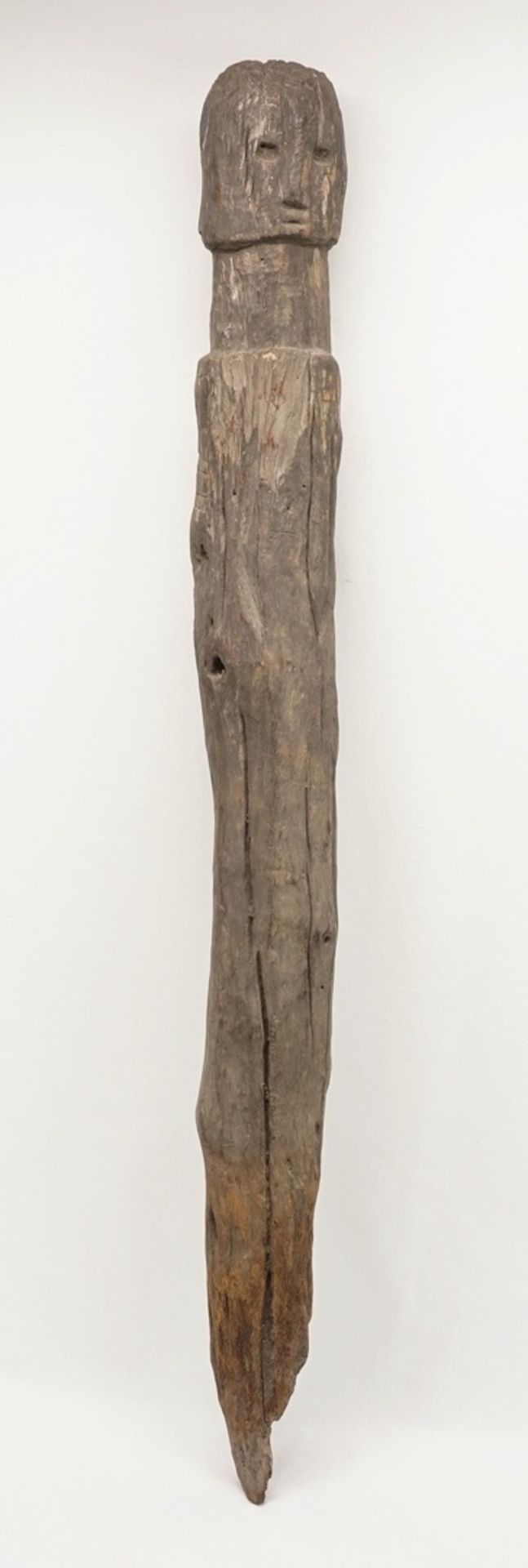 Bochio Figur, Benin / Togo, 1. Hälfte 20. Jh.Hartholz, authentische Pfostenfigur mit