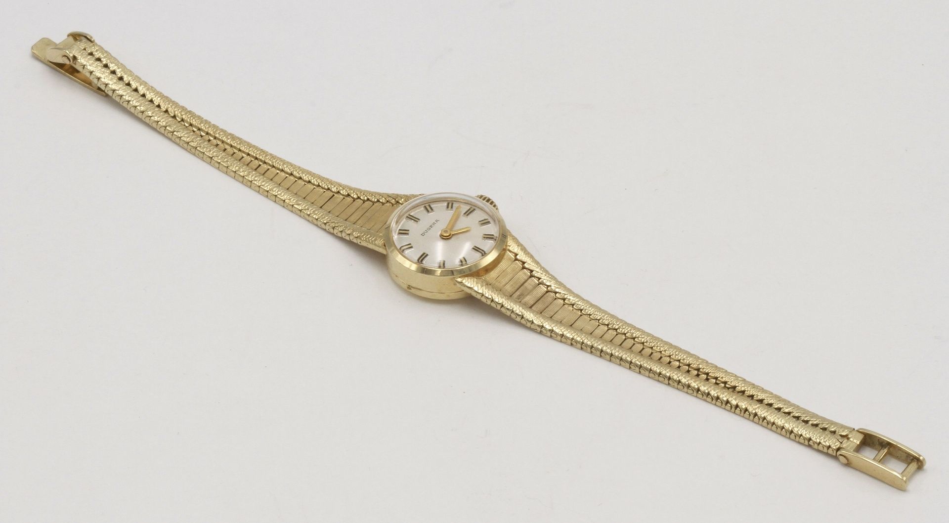 Dugena DamenarmbanduhrArmband und Gehäuse 585/- Gelbgold, 17 Juwelen, Dugena 2130 Uhrwerk - Image 4 of 4