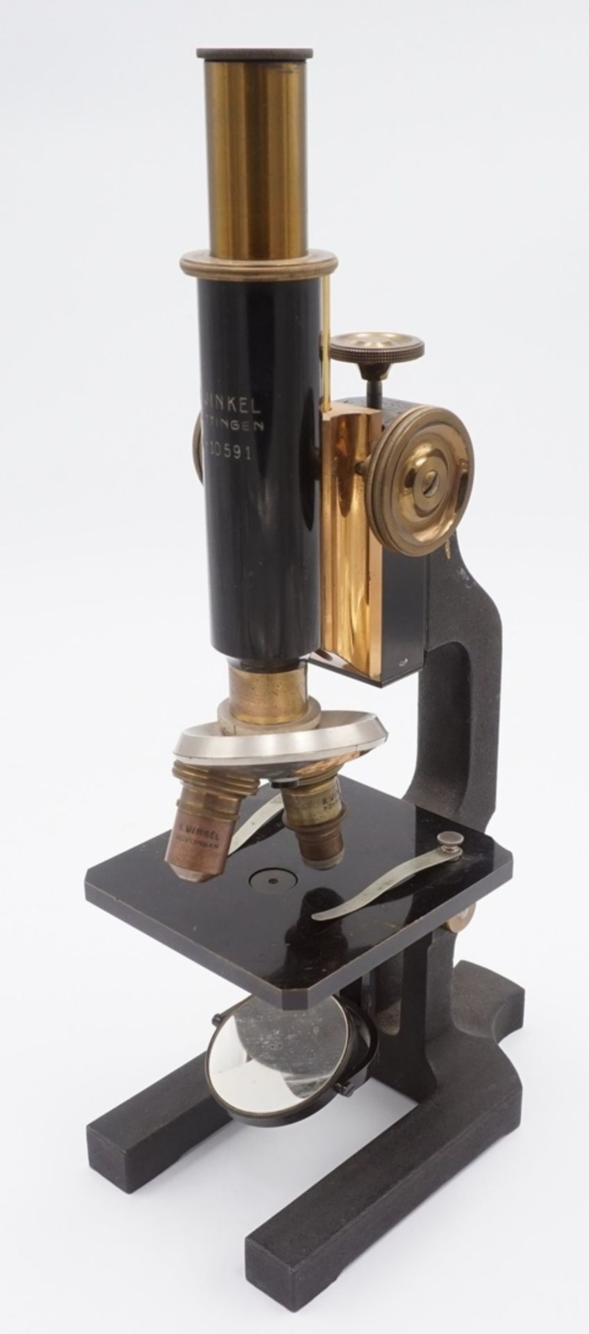 Zwei Spiegelmikroskope 1. Hälfte 19. Jh.1) R. Winkel Göttingen Kosmos Mikroskop Nr. 10591, 1. Hälfte - Bild 2 aus 5