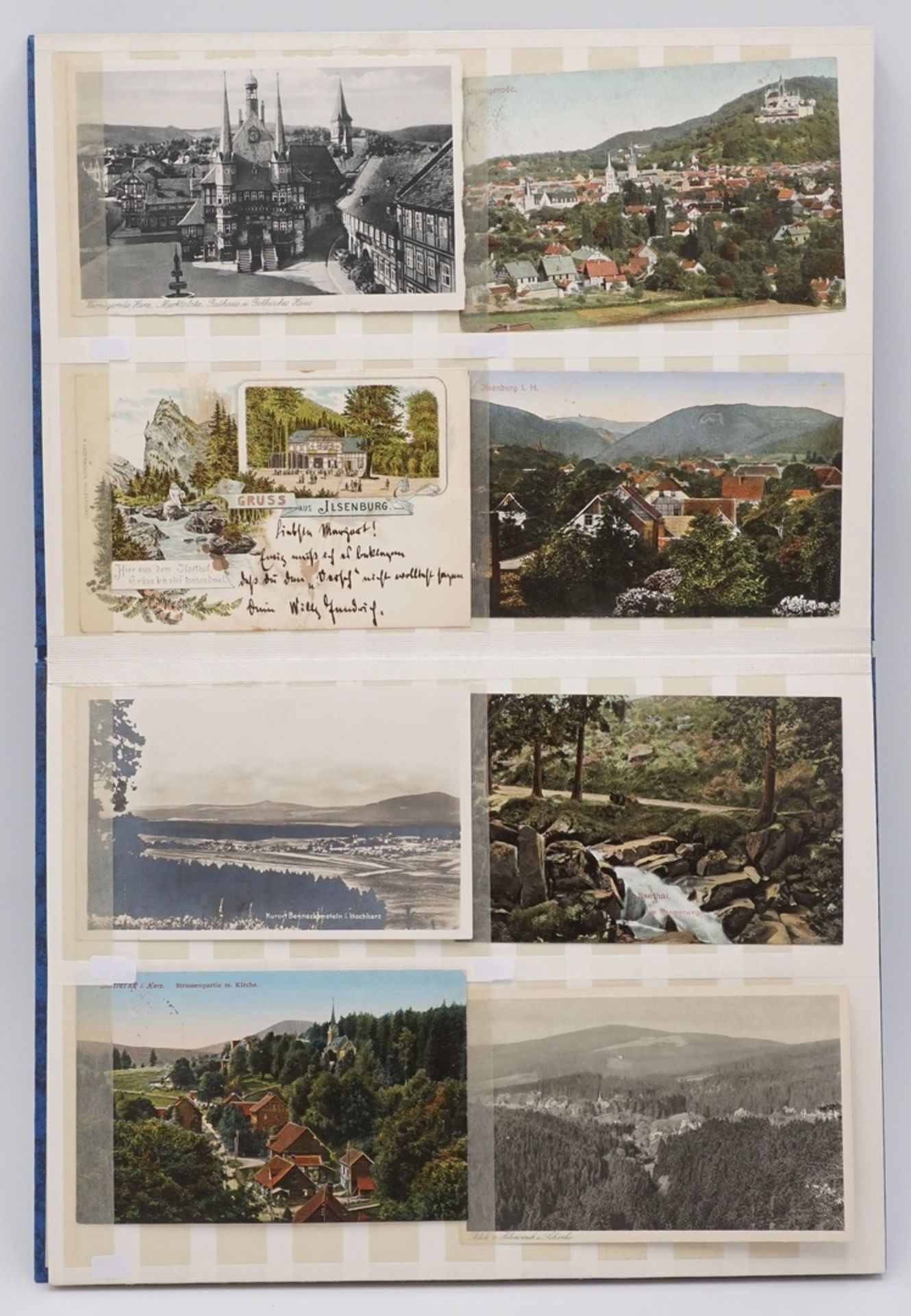 64 Harz Ansichtskarten / Postkartenum 1900 bis ca. 1930, eingelegt in Steckalbum, unter anderem - Image 2 of 3