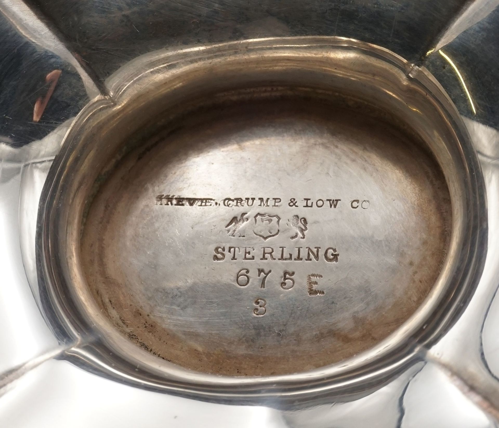 Shreve, Crump & Low Co Kaffee- / Tee-Set, um 1900Sterling Silber, im Boden Herstellerpunze der - Bild 5 aus 6