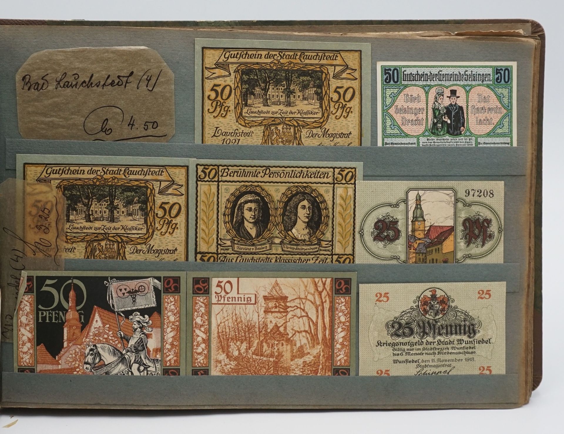 Ca. 480 Notgeld Serienscheine, Städtenotgeld, Reutergeld, Hellerscheine und Gutscheineum 1920, - Image 5 of 5