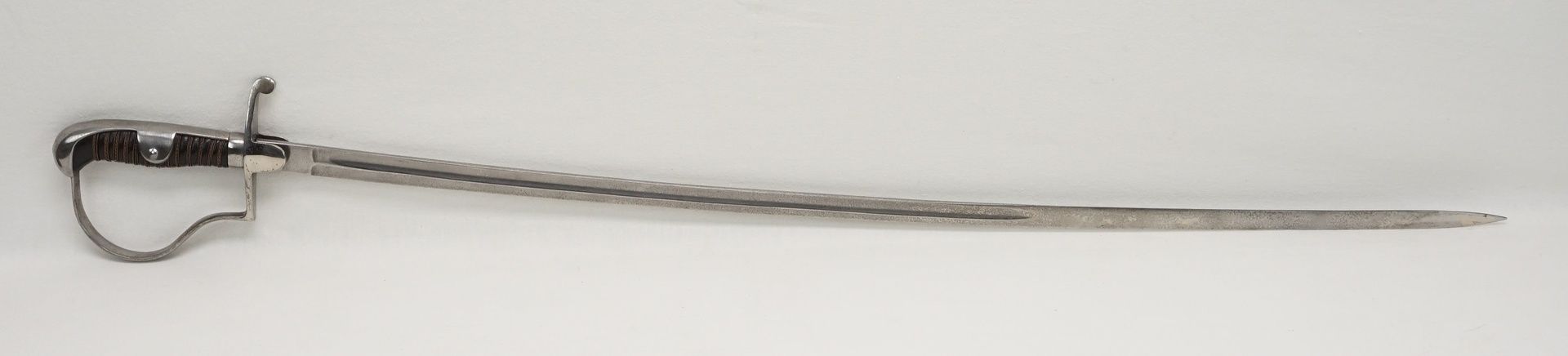 Reichswehr Einheitssäbel, um 1920ohne Hersteller, Stahl vernickelt, Griffwicklung intakt, blanke - Image 3 of 3
