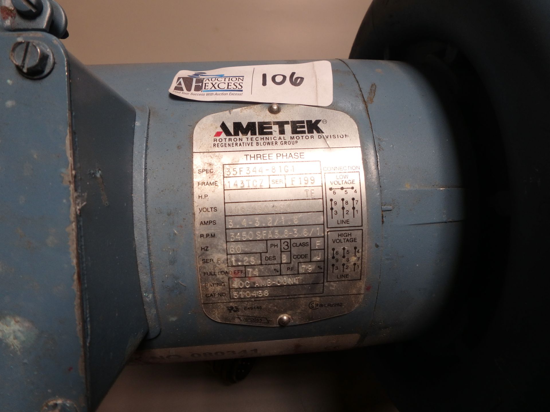 COMARK AMETEK PUMP - Image 2 of 2