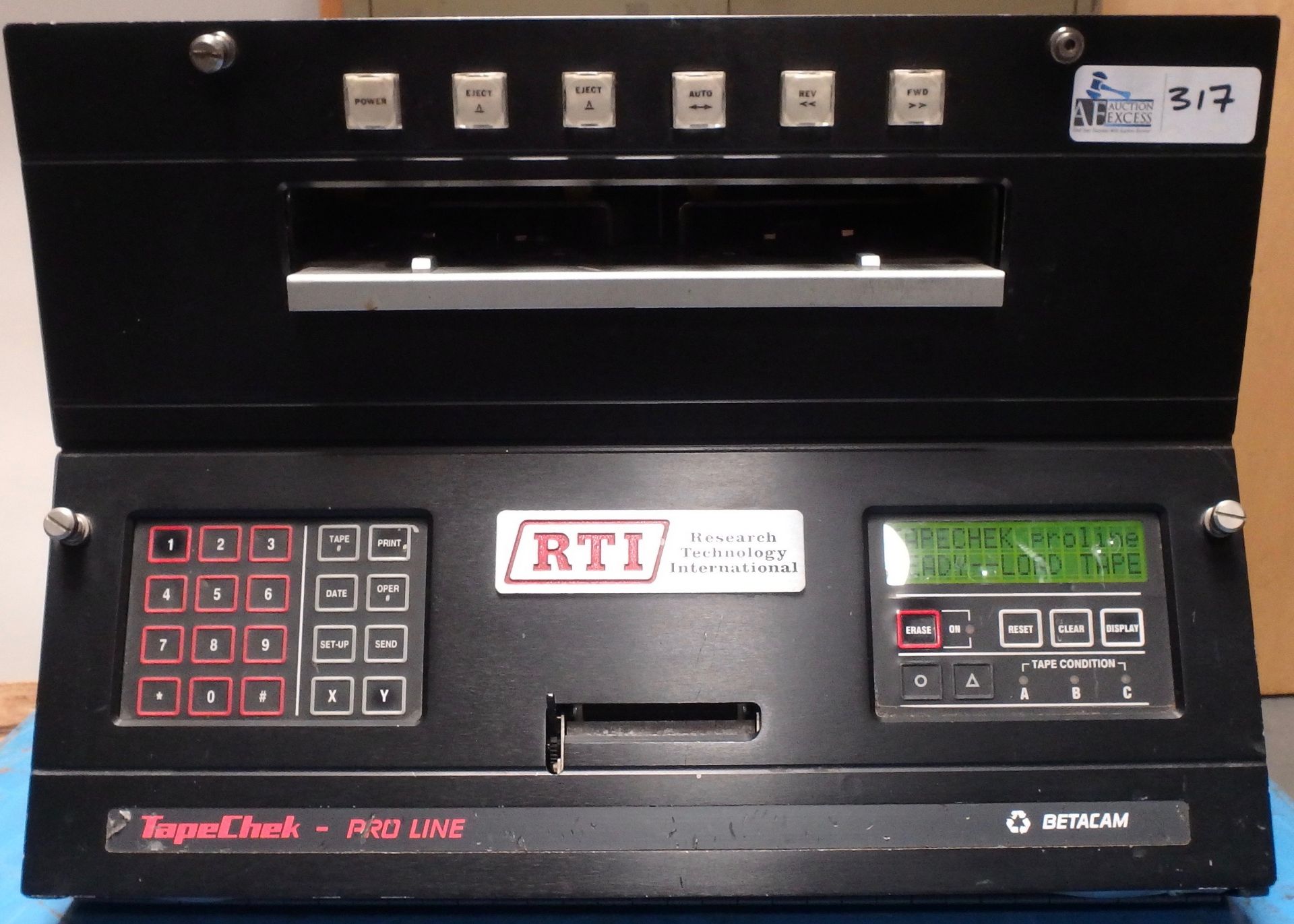 RTI 4100 TAPECHEK PROLINE BETACAM