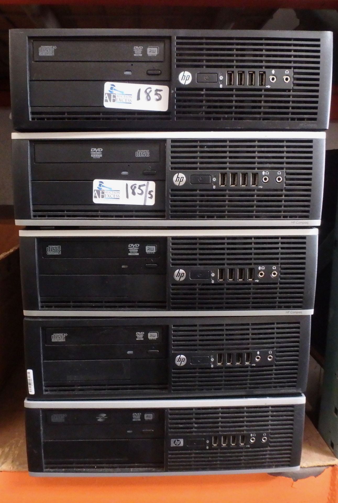 LOT OF 5 HP COMPUTERS