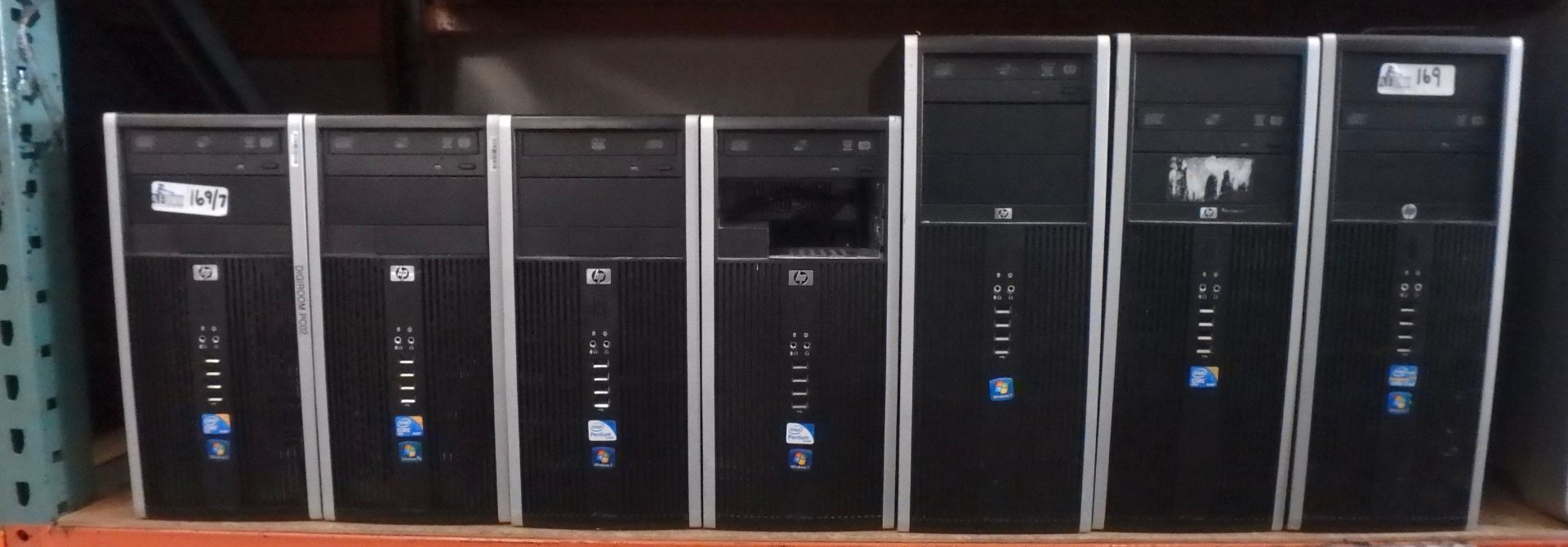 LOT OF 7 HP COMPUTERS