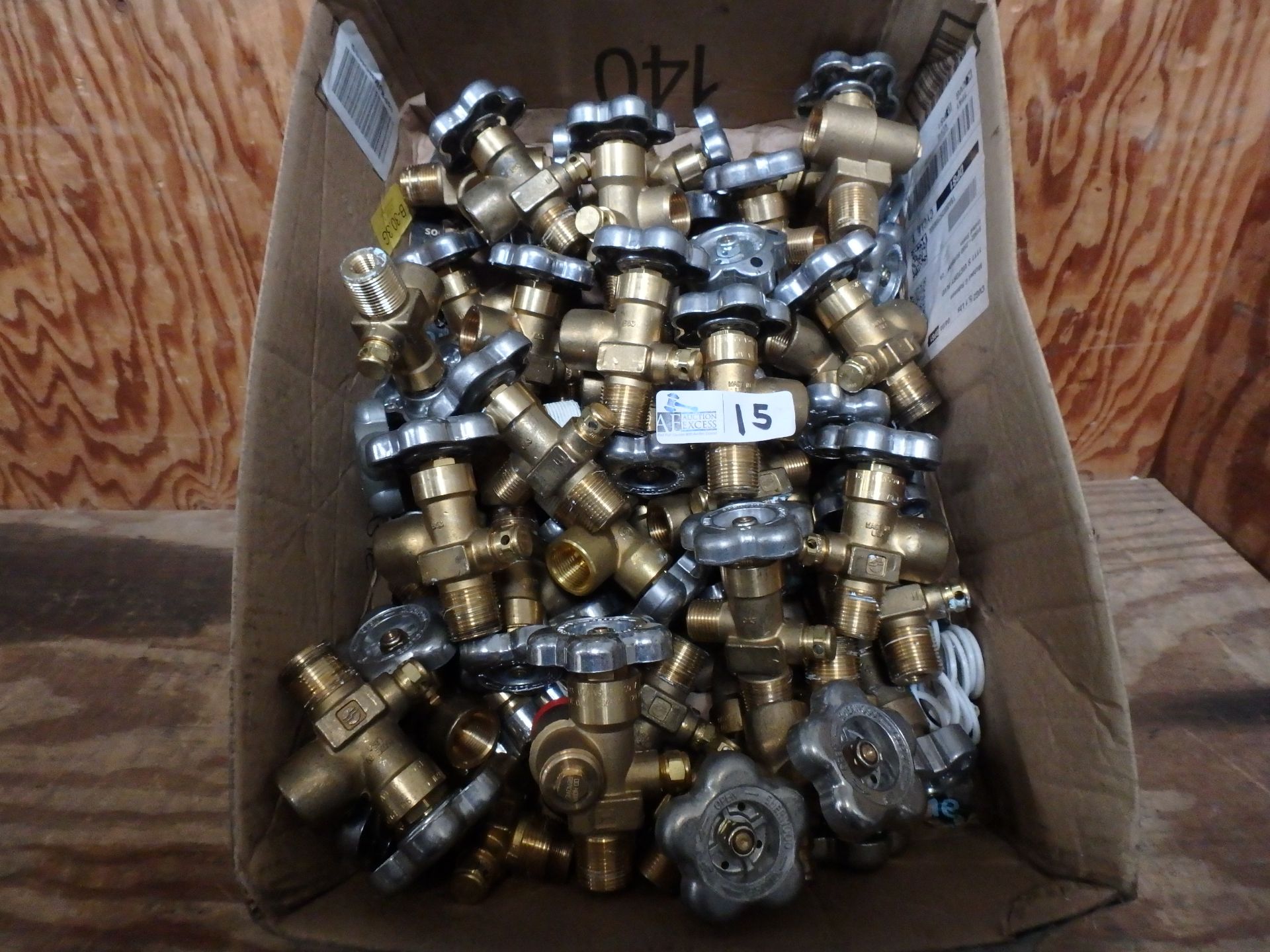 BOX BRASS GAS VALVES