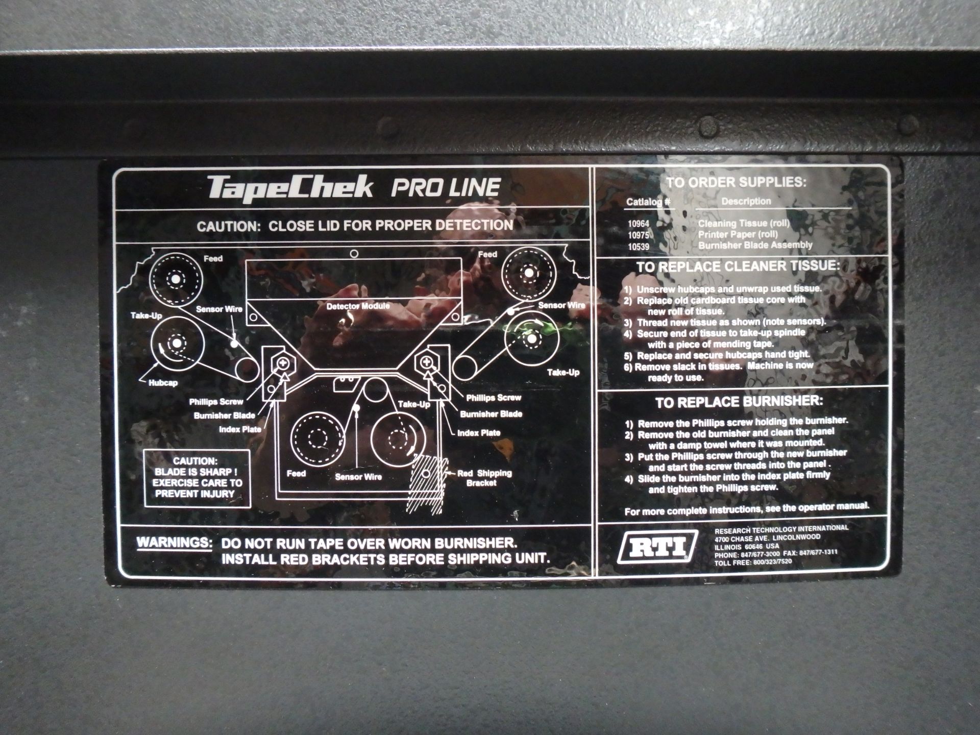 RTI 4100 TAPECHEK PROLINE BETACAM - Image 3 of 5