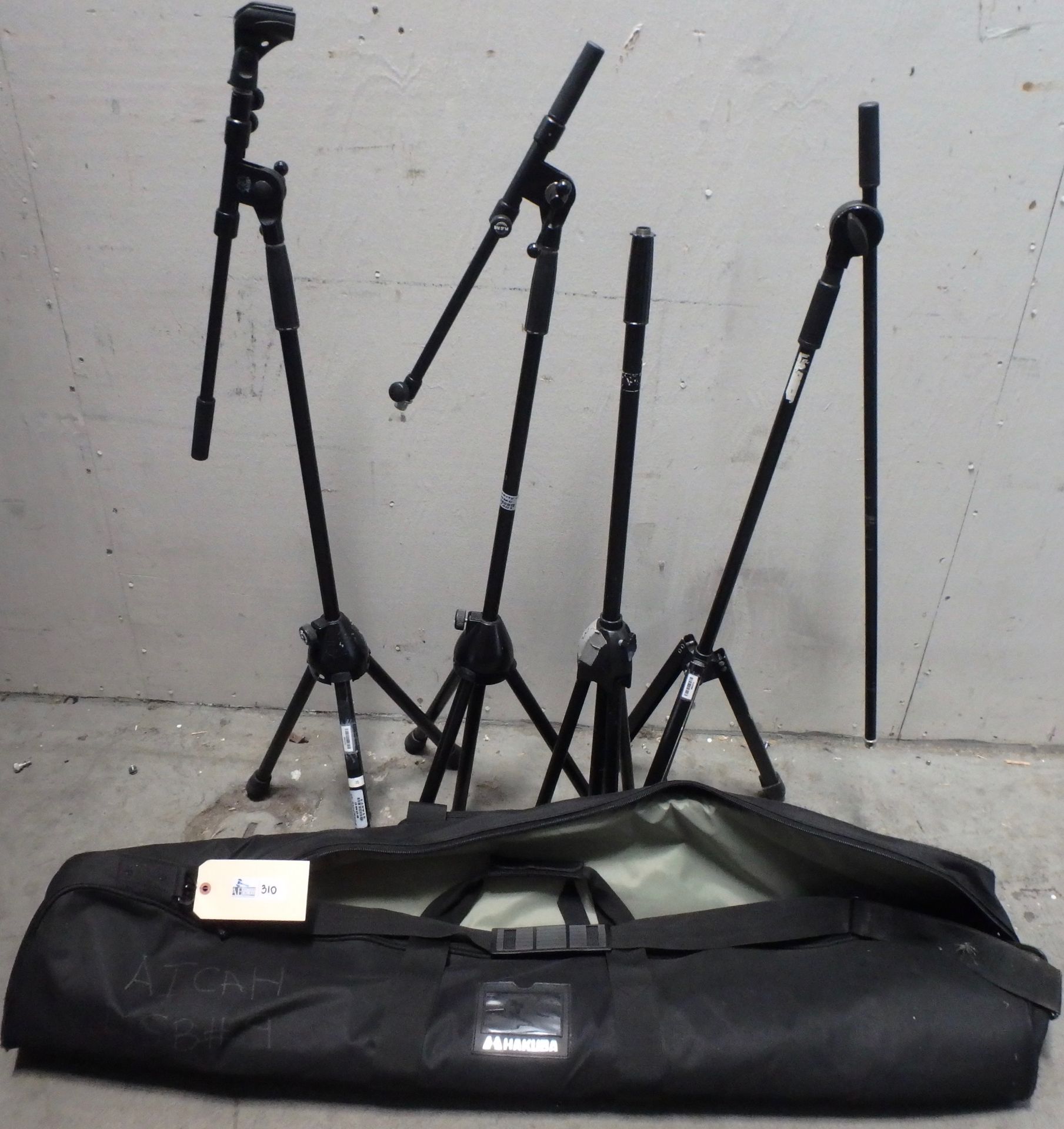 LOT OF 4 MIC STANDS