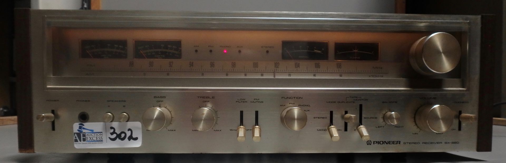 VINTAGE PIONEER SX-880 AM/FM RECEIVER
