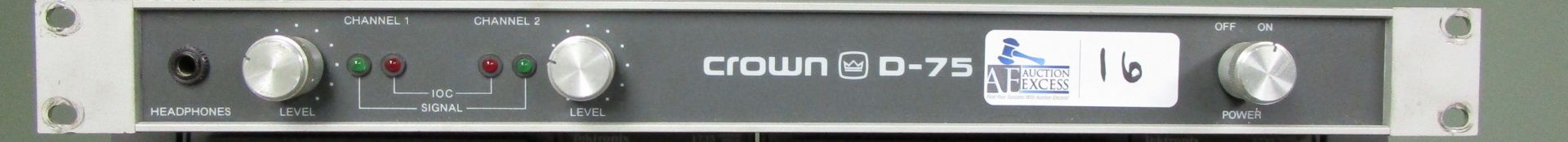 CROWN D-75 STEREO AMP