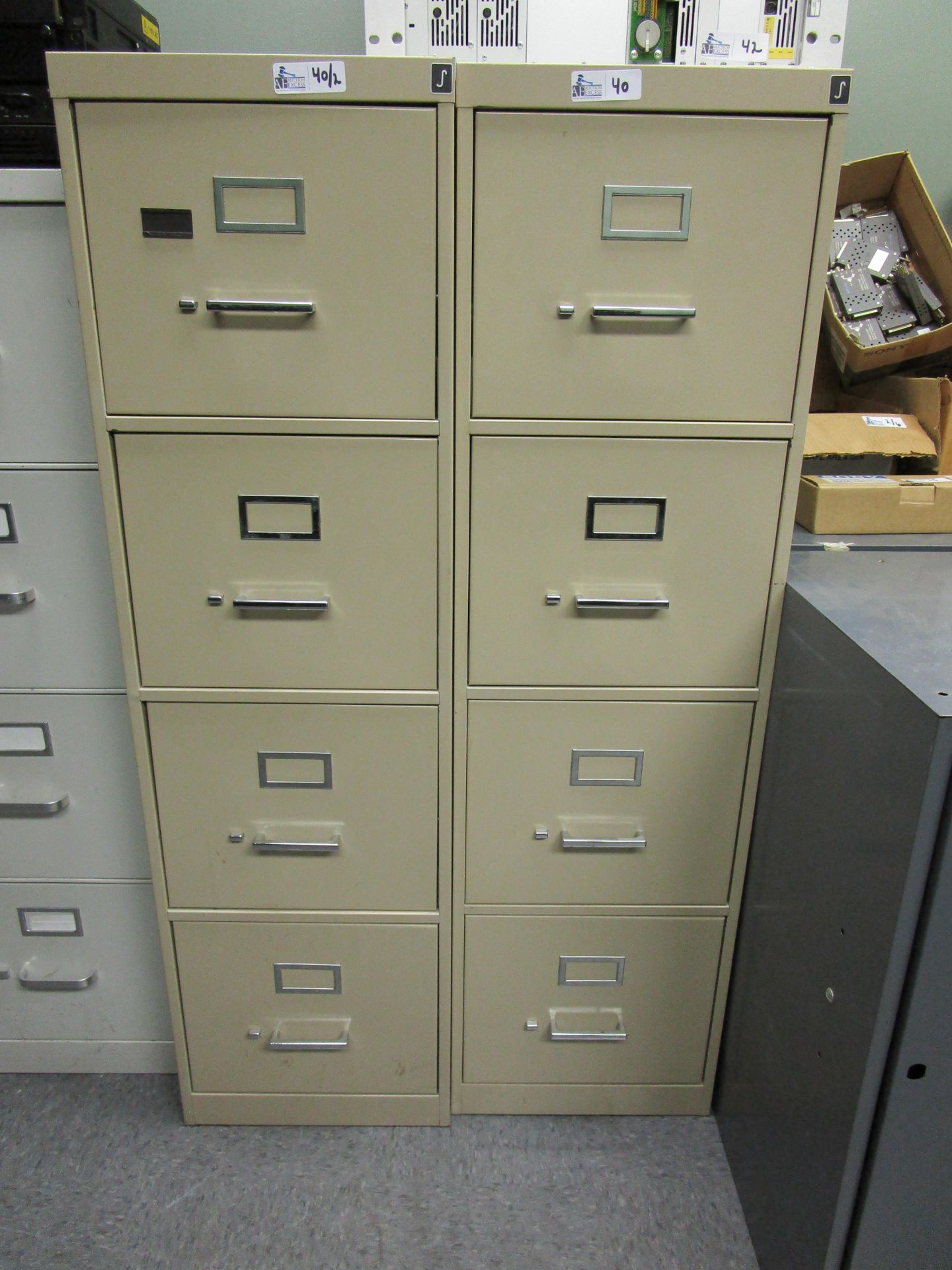 LOT OF 2 FILE CABINETS