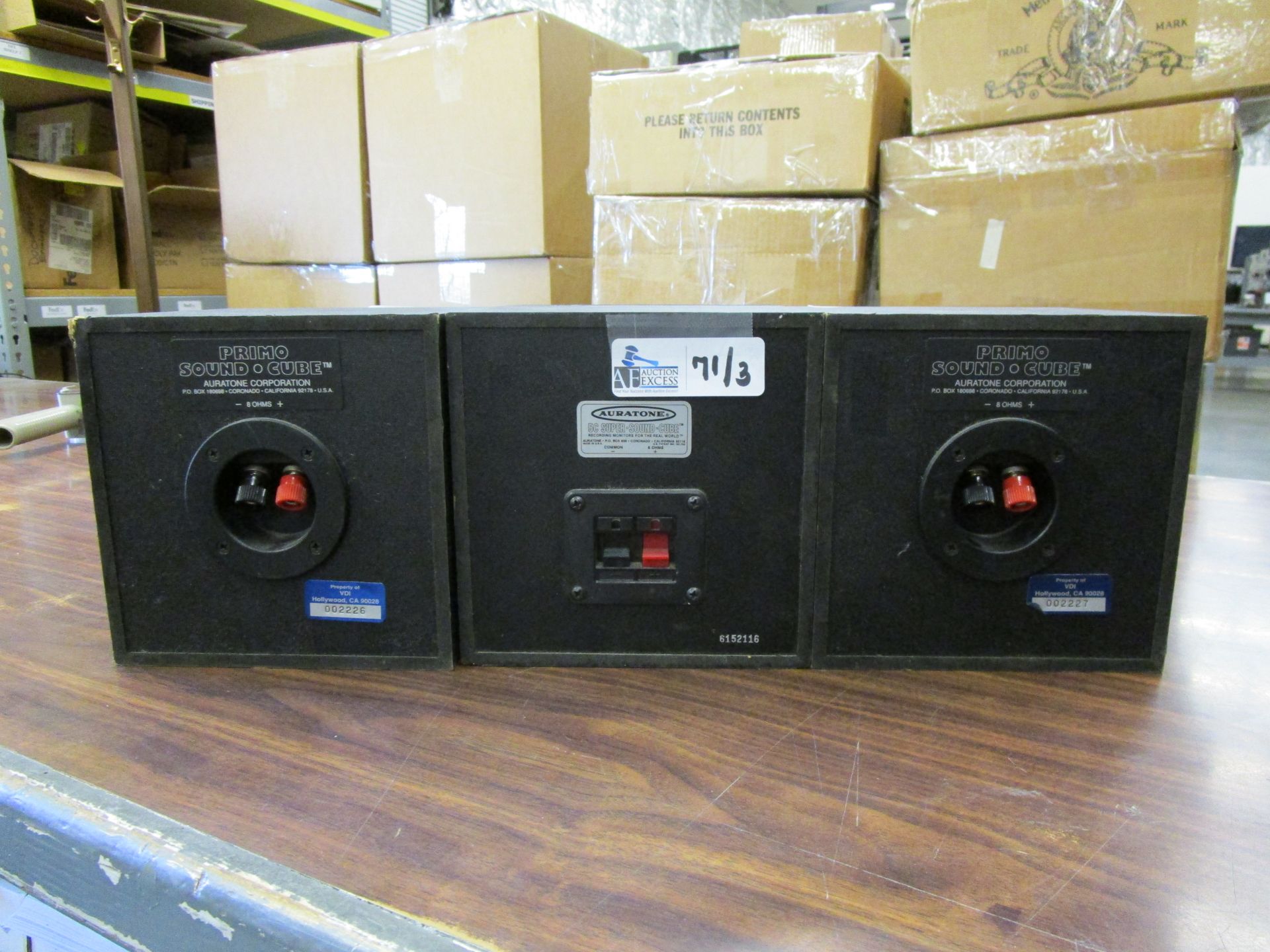 LOT OF 3 AURATONE PRIMO SPEAKERS - Image 2 of 2