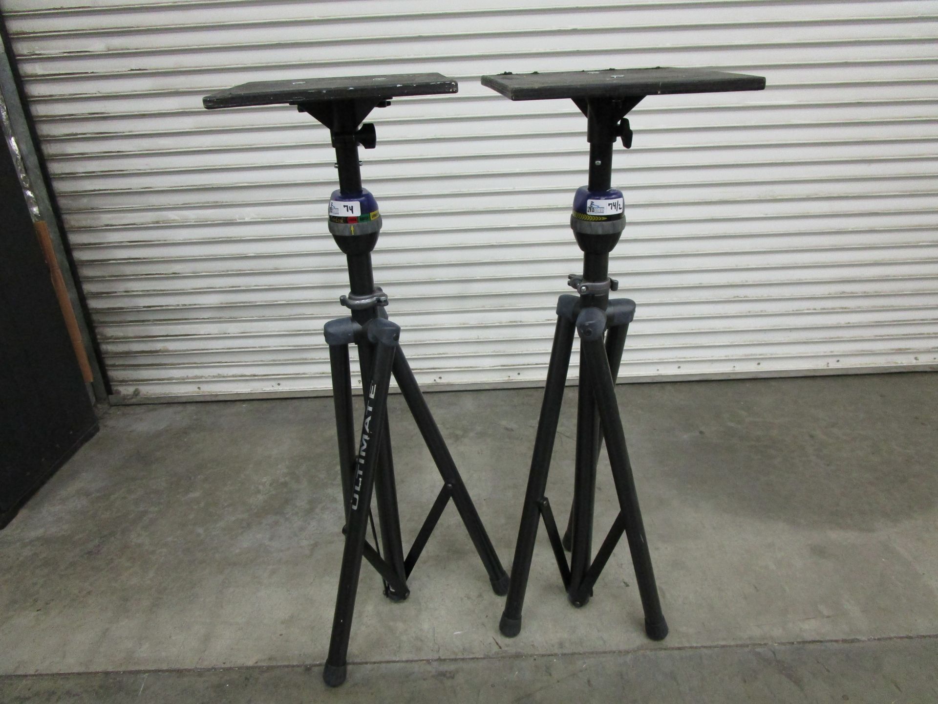 LOT OF 2 ULTIMATE TRIPOD STANDS