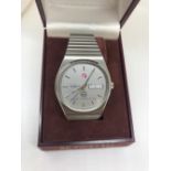 Boxed gents Rado steel wristwatch