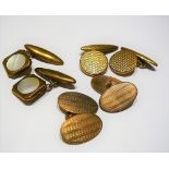 Vintage gilt and rolled gold cufflinks