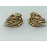 9ct yellow gold earrings