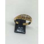 18ct yellow gold diamond ring