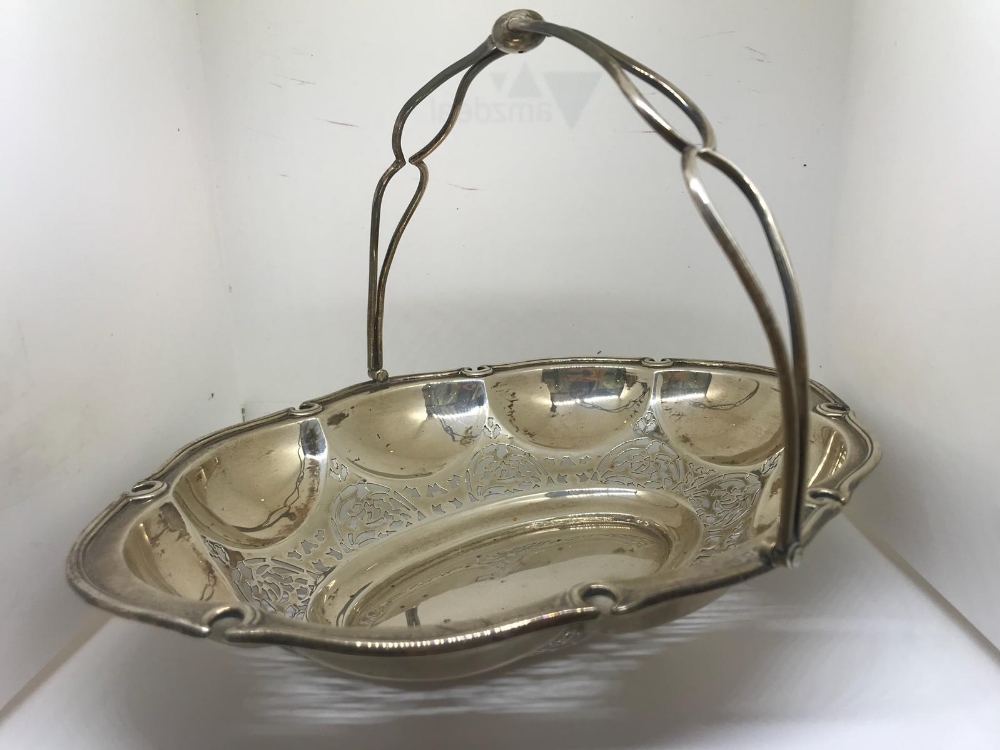 Edwardian silver basket
