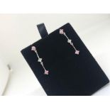 9ct white gold earrings